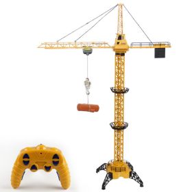 Remote Control Simulation Sound Toy Tower Crane Engineering Vehicle