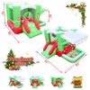 Christmas Jump 'n Slide Inflatable Bouncer for Kids Complete Setup with Blower - 80" x 91" Play Area - 55" Tall