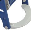 Kids Swing and Slide Set 3-in-1 Slide with Basketball Hoop for Indoor and Outdoor Activity Center,Blue+Gray