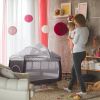 Portable Baby Crib Foldable Baby Beside Bassinet Wheel Lock Diaper Changer Table Bed Net Side Storage Pocket Toys Playard Baby Nursery Center