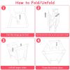 Portable Baby Crib Foldable Baby Beside Bassinet Wheel Lock Diaper Changer Table Bed Net Side Storage Pocket Toys Playard Baby Nursery Center