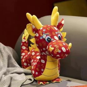 Dragon Year Mascot Doll Flower Cloth (Option: Paeonia Suffruticosa Buhongyun-Length 30cm)