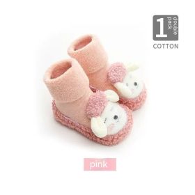 Spring And Autumn Soft Bottom Non-slip Baby Toddler Shoes (Option: Pink-13cm)