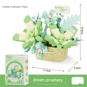 Particles Creative DIY Toy Building Blocks Flowers Secret Words (Option: Dream Prophecy)