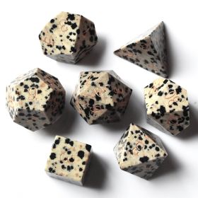 Dice Board Game Casual Game Multi-sided Digital Sieve Seven Tablets Suit (Option: Spotted Stone)