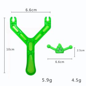 Vent Poop Slingshot Poop Launcher Strange Whole People Traditional Nostalgic Children's Toys (Option: Green-Slingshot 1 Poop 1)
