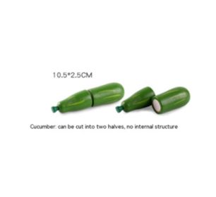 Wooden Vegetable Magnetic Children's Play House Cut Fruit Toys (Option: Cucumber)