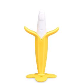 Baby 3D Banana Corn Fruit Silicone Gum Teeth Grinding Stick Toy (Option: Orange Banana)
