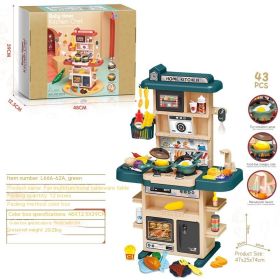 Play House Toys Cooking Suit (Option: 43PCs Green)