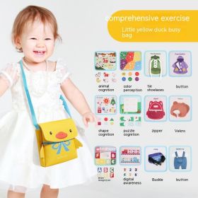 Baby Montessori Early Education Schoolbag Educational Toys (Option: Comprehensive Exercise)
