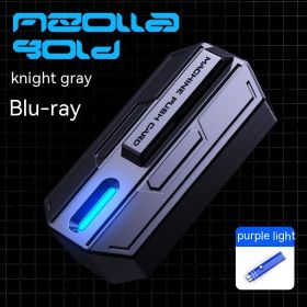 Pusher Pulse Fingertip Metal Pusher Toy (Option: Blue Light)
