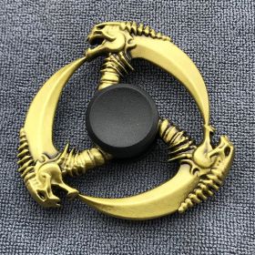 Bronze Alloy Fingertip Gyro Relieving Spinning Top Rotating Hand Spinner (Option: Hell Judge's Payment)