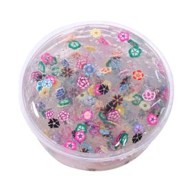 Colored Clay Fruit Puree Fruit Slices Crystal Mud Soft Boxed Pressure Reduction Toy (Option: Flower Piece Mud 60ml)