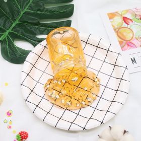 Colored Clay Fruit Puree Fruit Slices Crystal Mud Soft Boxed Pressure Reduction Toy (Option: Orange Apple Slices 150ml)