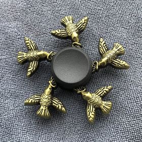 Bronze Alloy Fingertip Gyro Relieving Spinning Top Rotating Hand Spinner (Option: Swallow style)