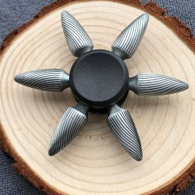 Bronze Alloy Fingertip Gyro Relieving Spinning Top Rotating Hand Spinner (Option: Wolf Warrior)