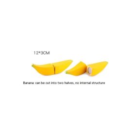 Wooden Vegetable Magnetic Children's Play House Cut Fruit Toys (Option: BANANA)