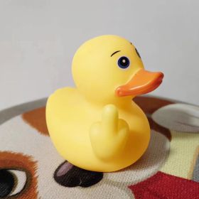 Middle Finger Plastic Small Yellow Duck (Option: Large Size)
