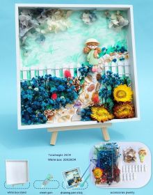 DIY Handmade 3D Texture Painting (Option: Queens Garden)