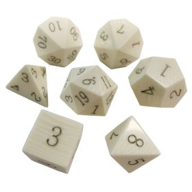 Dice Board Game Casual Game Multi-sided Digital Sieve Seven Tablets Suit (Option: Ox Bone)