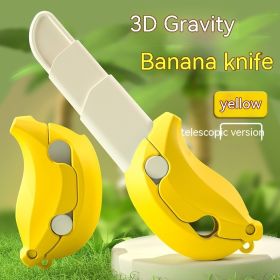 Mini Banana Radish Knife Decompression Toy (Option: Long Yellow)