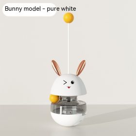 New Pet Tumbler Toy Cat Turntable (Option: Pure White Bunny Style)