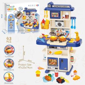 Play House Toys Cooking Suit (Option: 43PCs Blue)