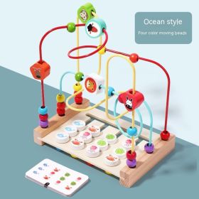 Children's Enlightenment String Beads Toys Boys And Girls (Option: Ocean IV Color Game)