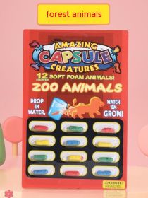 Water-soaking Expansion Capsule Toy Water-absorbing Sponge (Option: Forest Animal Series)