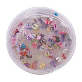 Colored Clay Fruit Puree Fruit Slices Crystal Mud Soft Boxed Pressure Reduction Toy (Option: Butterfly Piece Mud 60ml)