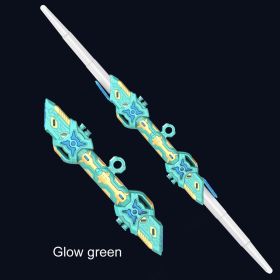 Luminous Retractable Sword Toy Light Sword Two-in-one (Option: Dark Green)