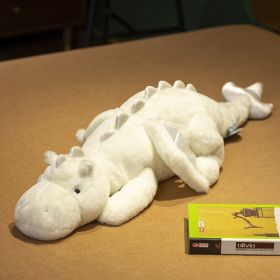 Lying Little Flying Dragon Plush Toy Large Dinosaur Sleeping Doll Pillow (Option: Milky White-70cm)