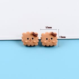 Resin Candy Toy Miniature French Fries Donut Biscuit Cream Glue Diy Material Resin Accessories (Option: No 6-Small Size Candy Toy)