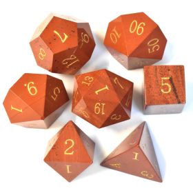 Dice Board Game Casual Game Multi-sided Digital Sieve Seven Tablets Suit (Option: Redstone)