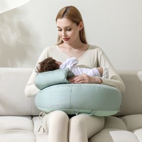 Nursing Pillow Nursing Pillow Waist Support Feeding Artifact Pillow (Option: Blue Breastfeed Pillow-Average Size)