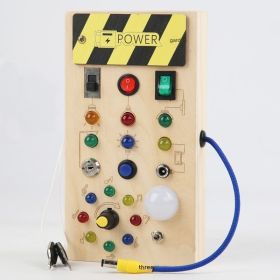 Children's Wooden Busy Board Switch Lights Circuit Board (Option: Switch Busy Board)