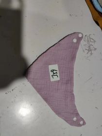 Crepe Triangular Binder Pure Cotton Baby Bib Saliva Towel (Option: J59 Borderless Line)