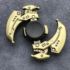 Bronze Alloy Fingertip Gyro Relieving Spinning Top Rotating Hand Spinner (Option: Mechanical Pioneer Edition)