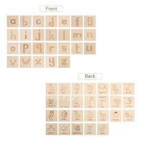 Montessori Early Education Wooden English Word Board (Option: Letter Board)