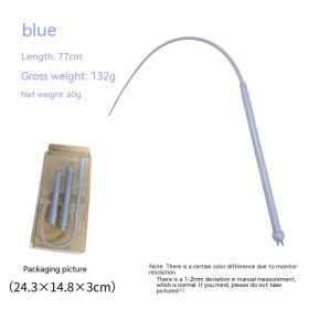 Silicone Cat Playing Rod Simulation Mouse Catching Can Be Replaced (Option: Blue Silicone Part Replaceable)