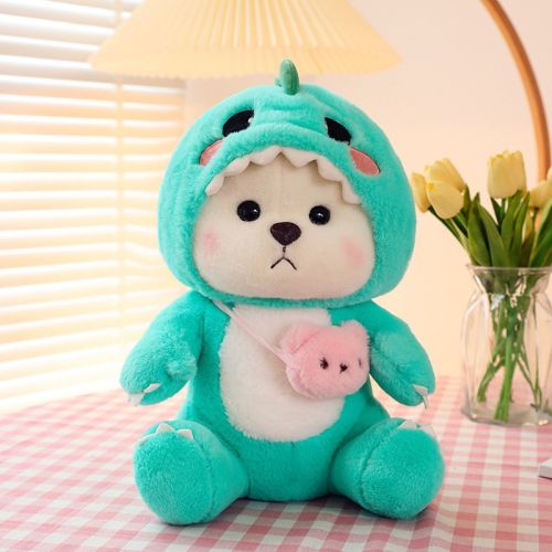 Cute Shapeshift Little Bear Ragdoll Lily Bear Stuffed Toy Dinosaur Doll Pillow