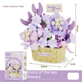 Particles Creative DIY Toy Building Blocks Flowers Secret Words (Option: Flower Sea Memory)