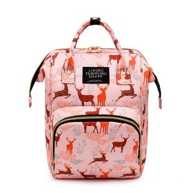 Mummy Bag Ultra-light Backpack Printing (Color: Pink)