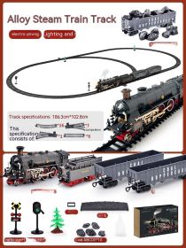 Children's Electric Train Simulation Retro (Option: Style3-6rechargeable battery)