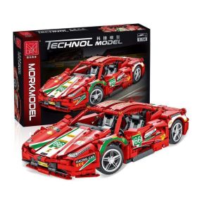 Sports Car Racing Car Model Building Blocks Toys (Option: 0230021 Style)