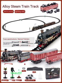 Children's Electric Train Simulation Retro (Option: Style8-6rechargeable battery)