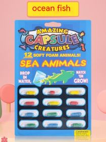 Water-soaking Expansion Capsule Toy Water-absorbing Sponge (Option: Marine Animal Series)