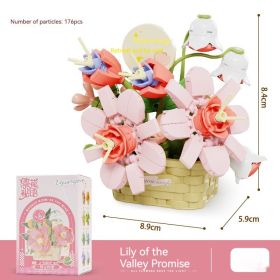 Particles Creative DIY Toy Building Blocks Flowers Secret Words (Option: Linglan Agreement)