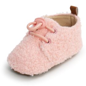 Baby Warm Toddler Soft Sole Shoes (Option: Pink-11cm)