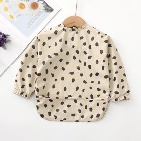 Kids' Bib Reverse Dressing (Option: Beige Black Dot-S)